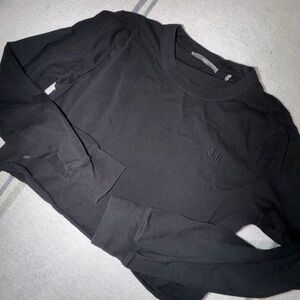 Kith Black Long Sleeve Cropped Shirt